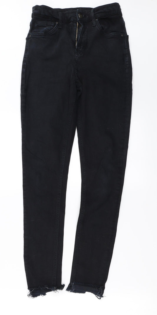 Topshop Womens Black   Skinny Jeans Size 28 in L32 in