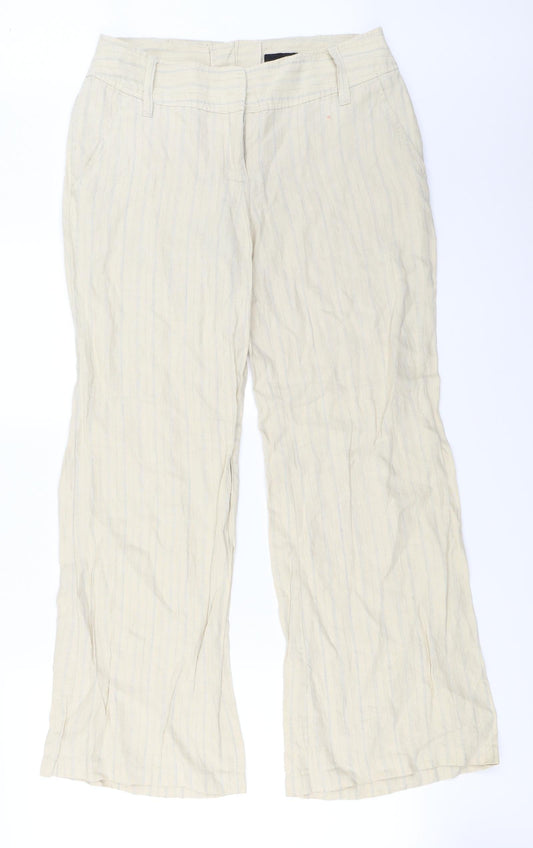 H&M Womens Beige   Trousers  Size 16 L28 in