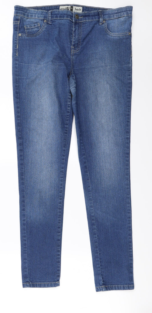 essential denim Womens Blue   Straight Jeans Size 34 in L30 in