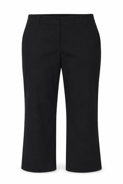 Front view of Papaya women’s black trousers, size UK 16, 24-inch leg