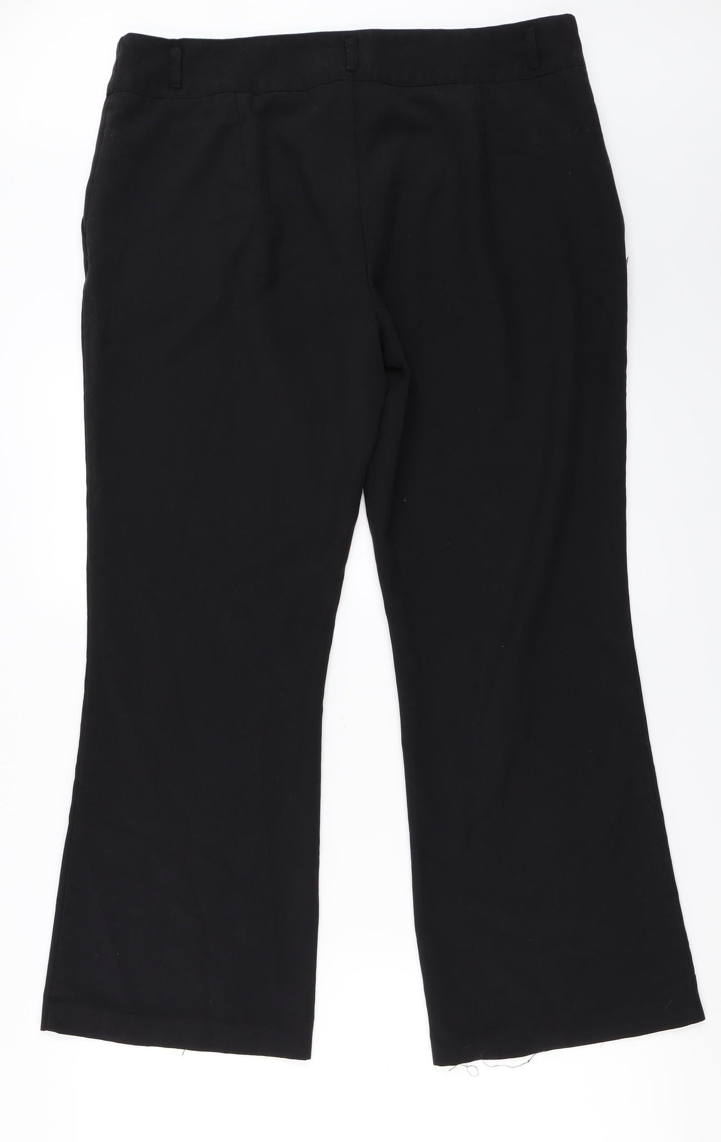 Papaya Womens Black   Trousers  Size 16 L24 in
