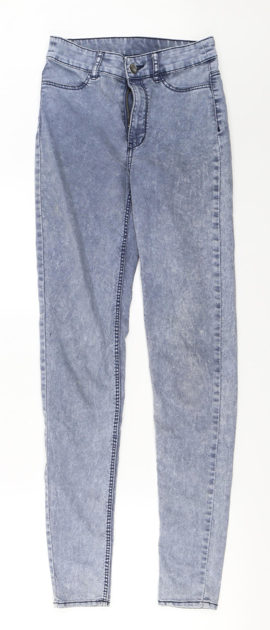 H&M Womens Grey   Skinny Jeans Size 8 L29 in