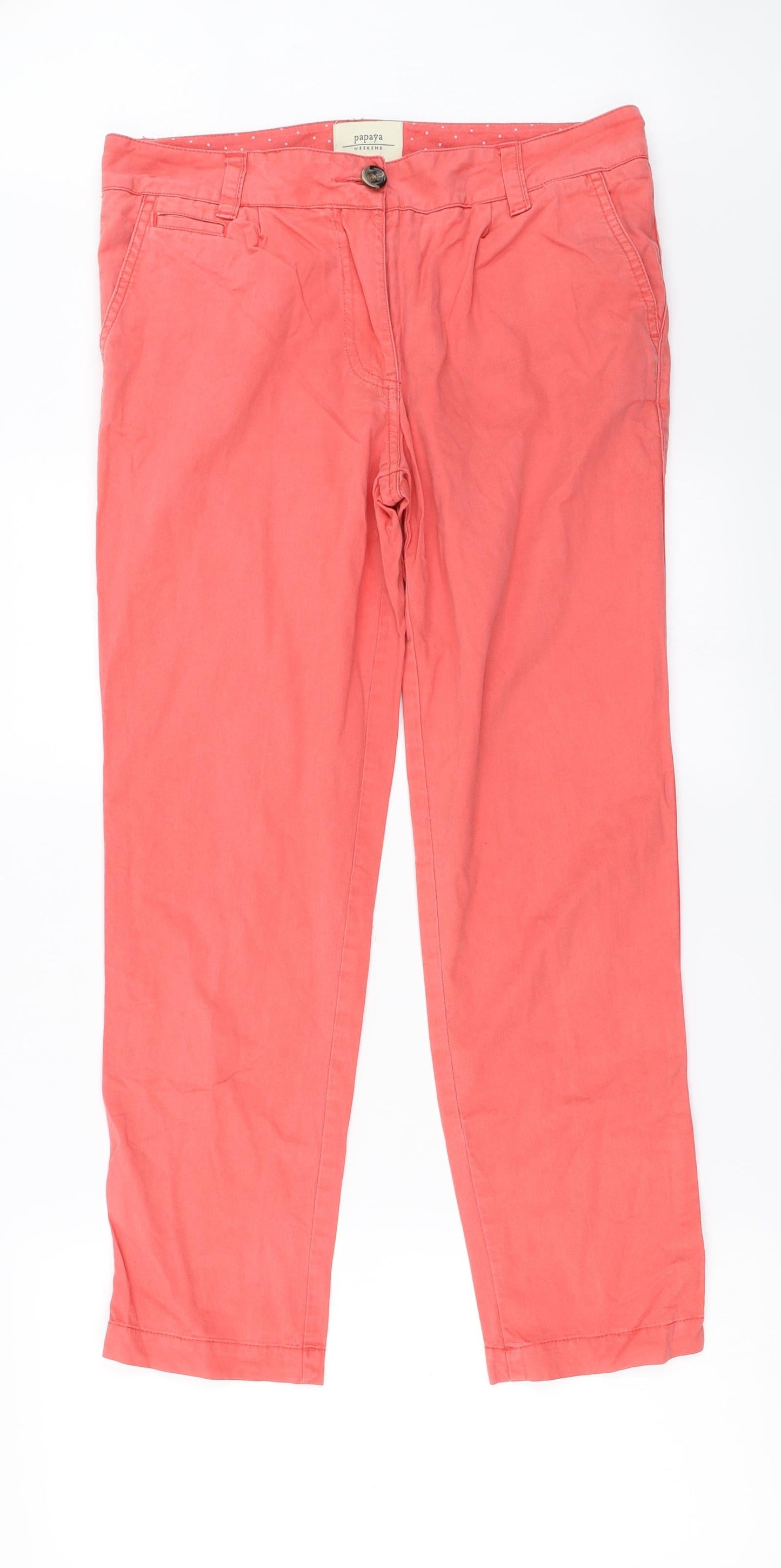 Papaya Womens Pink   Straight Jeans Size 12 L27 in