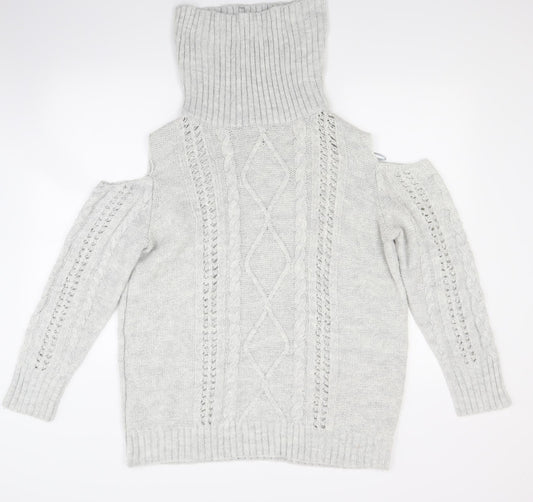 Papaya Womens Grey   Pullover Jumper Size L