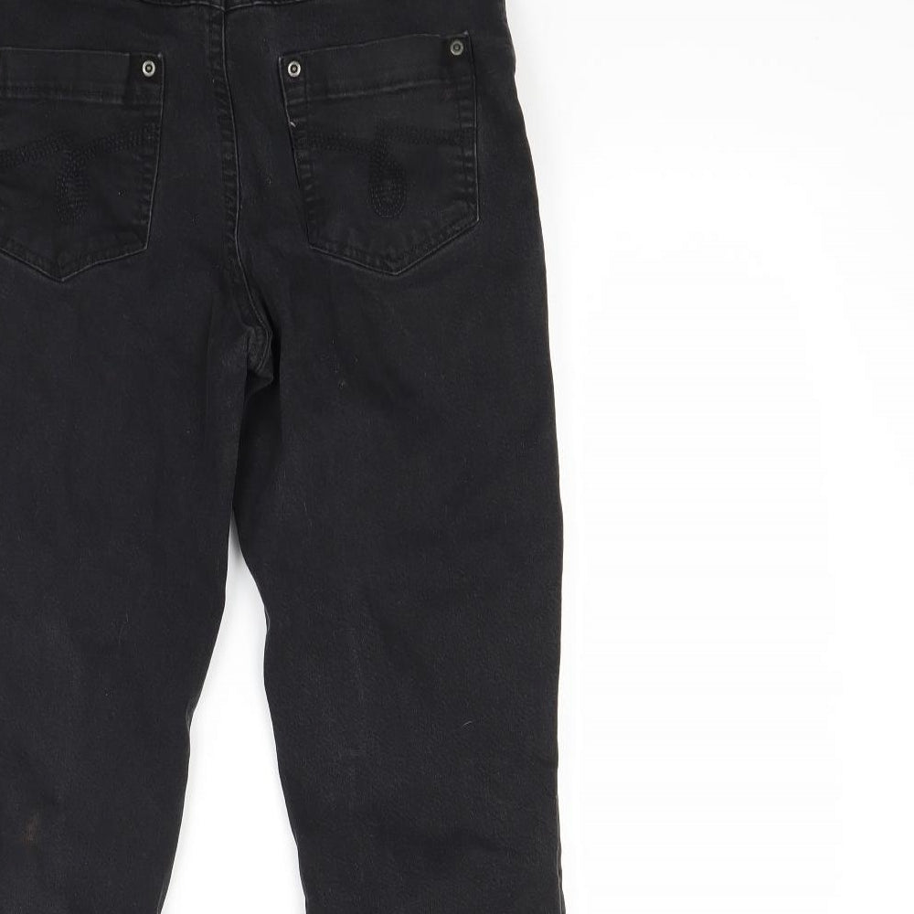 Papaya Womens Black  Denim Straight Jeans Size 10 L27 in