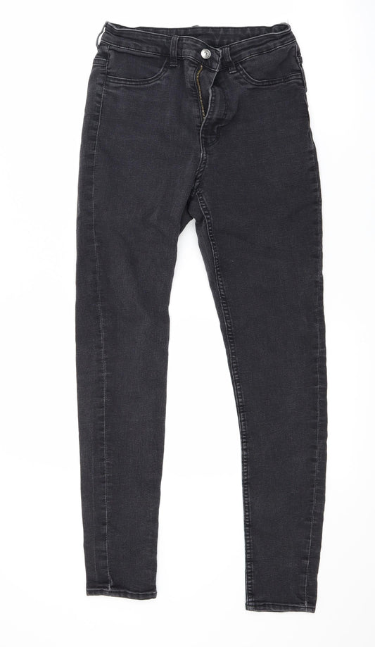 Divided Womens Black  Denim Skinny Jeans Size 10 L27 in