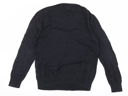 Back view of Gap women’s blue knit jumper, size M