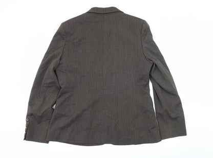 Back view of Autonomy women’s grey jacket suit jacket, size UK 16
