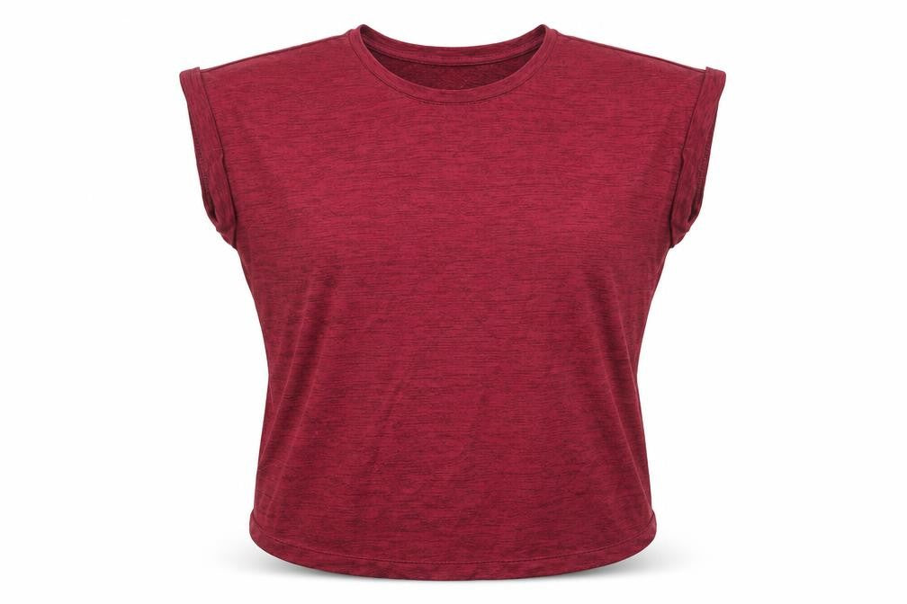 Athletic Work Womens Pink  Jersey Basic T-Shirt Size S