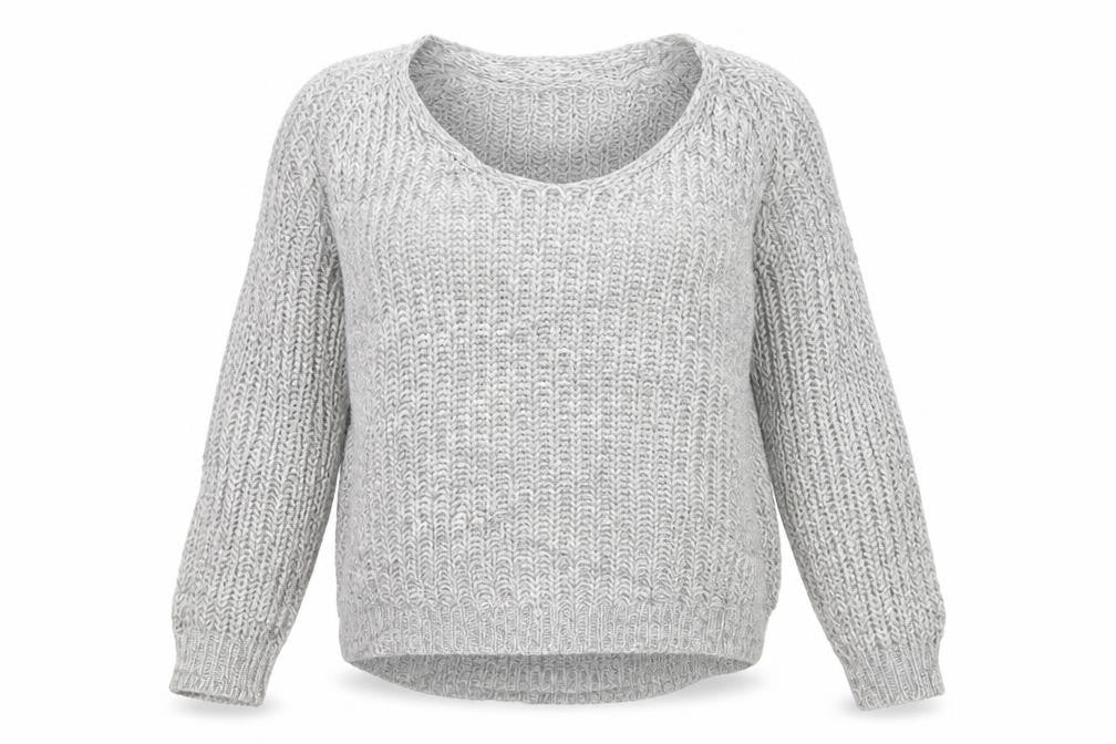 Brave Soul Womens Grey  Knit Pullover Jumper Size 14