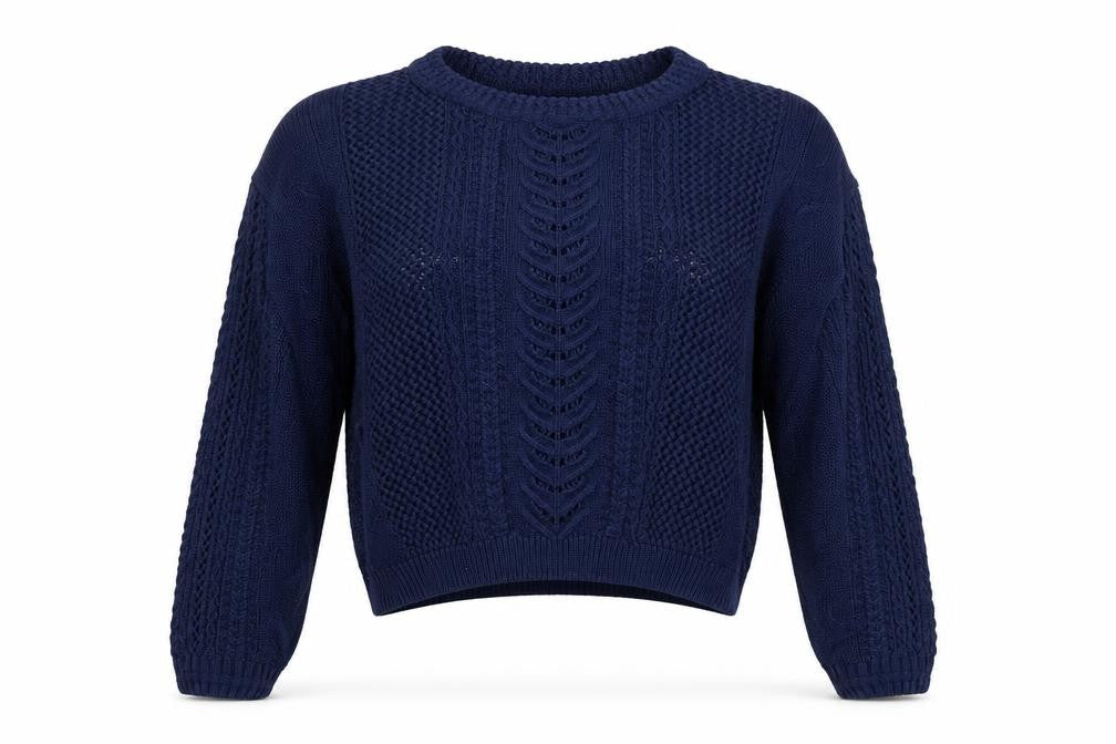 Love Milly Womens Blue  Knit Pullover Jumper Size S