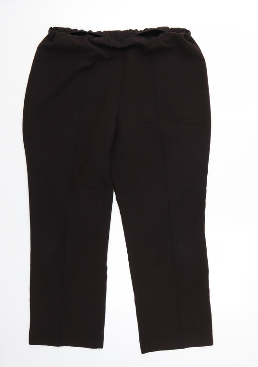 BM Womens Brown   Trousers  Size 14 L27 in