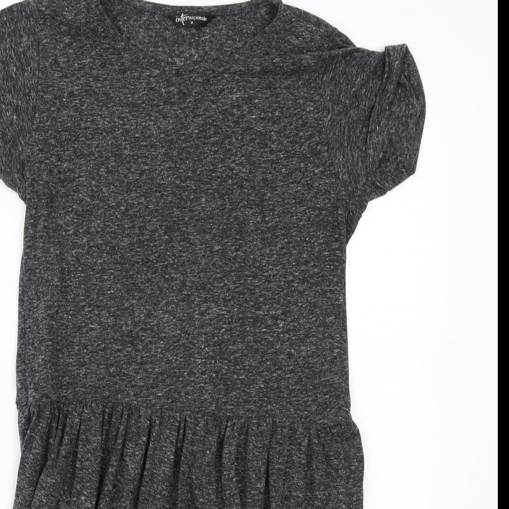 Internationale Womens Grey   A-Line  Size 8