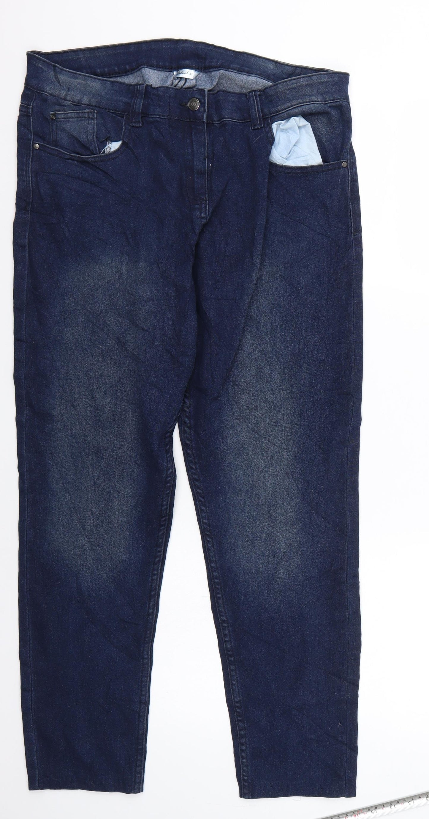 beloved Womens Blue   Cropped Jeans Size 42 L27 in