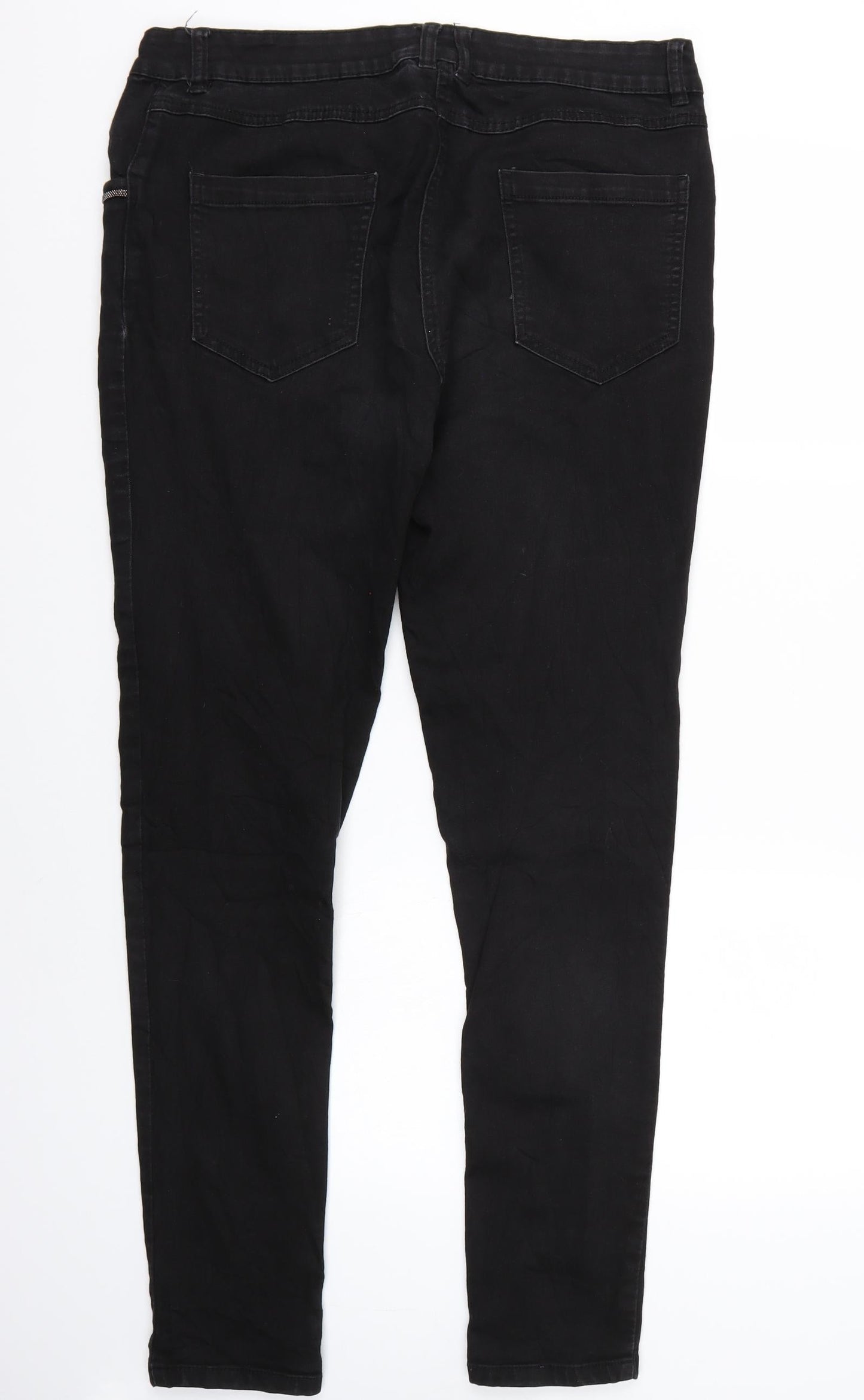 Gina Womens Black   Straight Jeans Size 44 L32 in