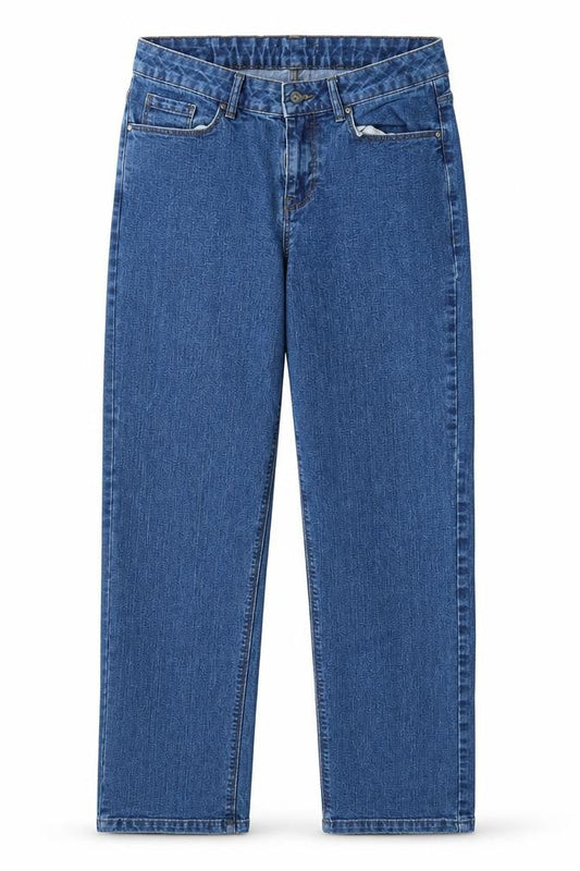 Peacocks Womens Blue  Rayon Straight Jeans Size 30 L29 in