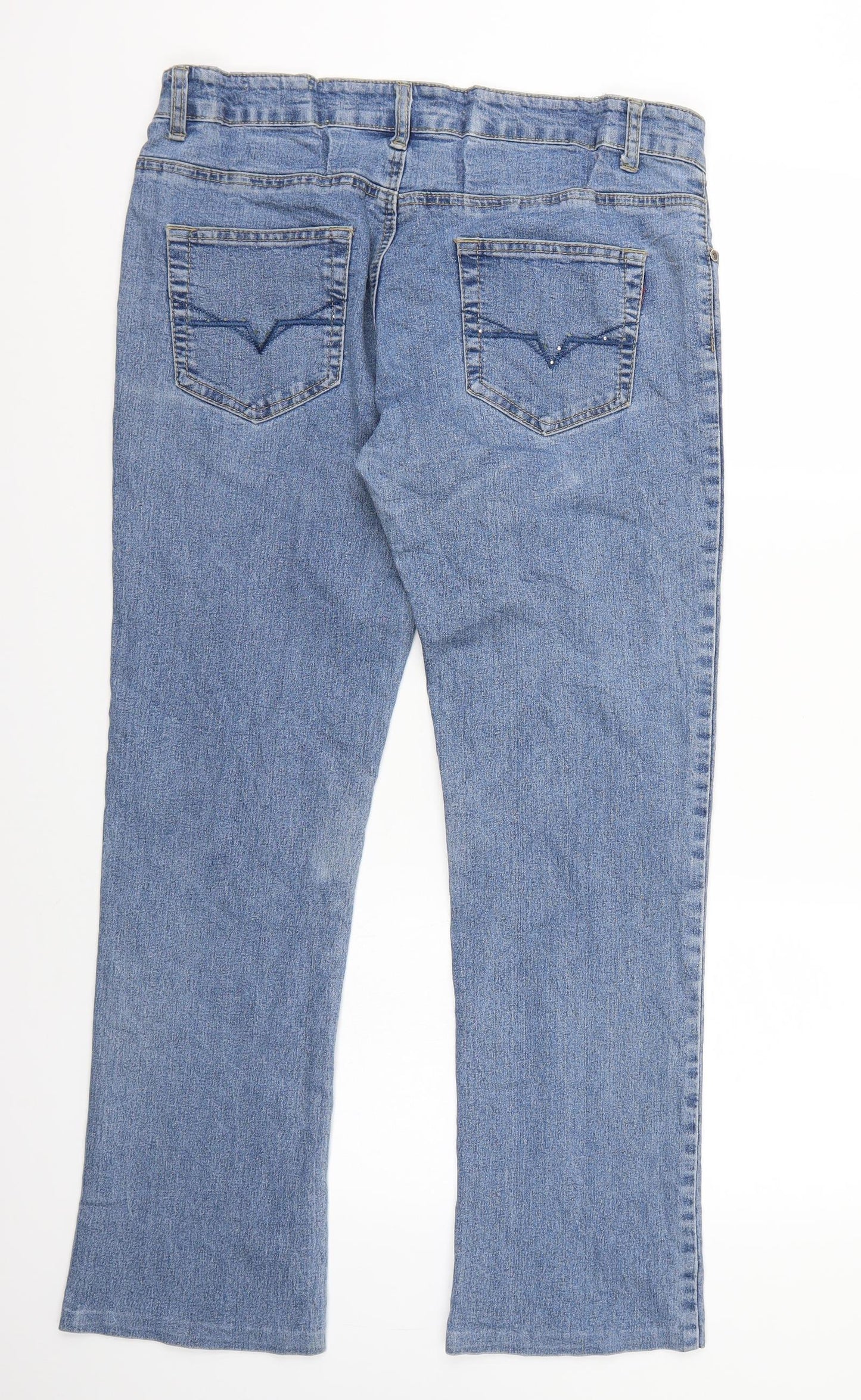 Miss cherry Womens Blue   Straight Jeans Size M L30 in