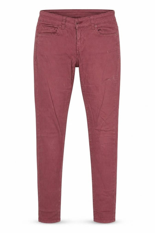 Front view of Limited women’s purple skinny jeans, size UK 8, 30-inch leg