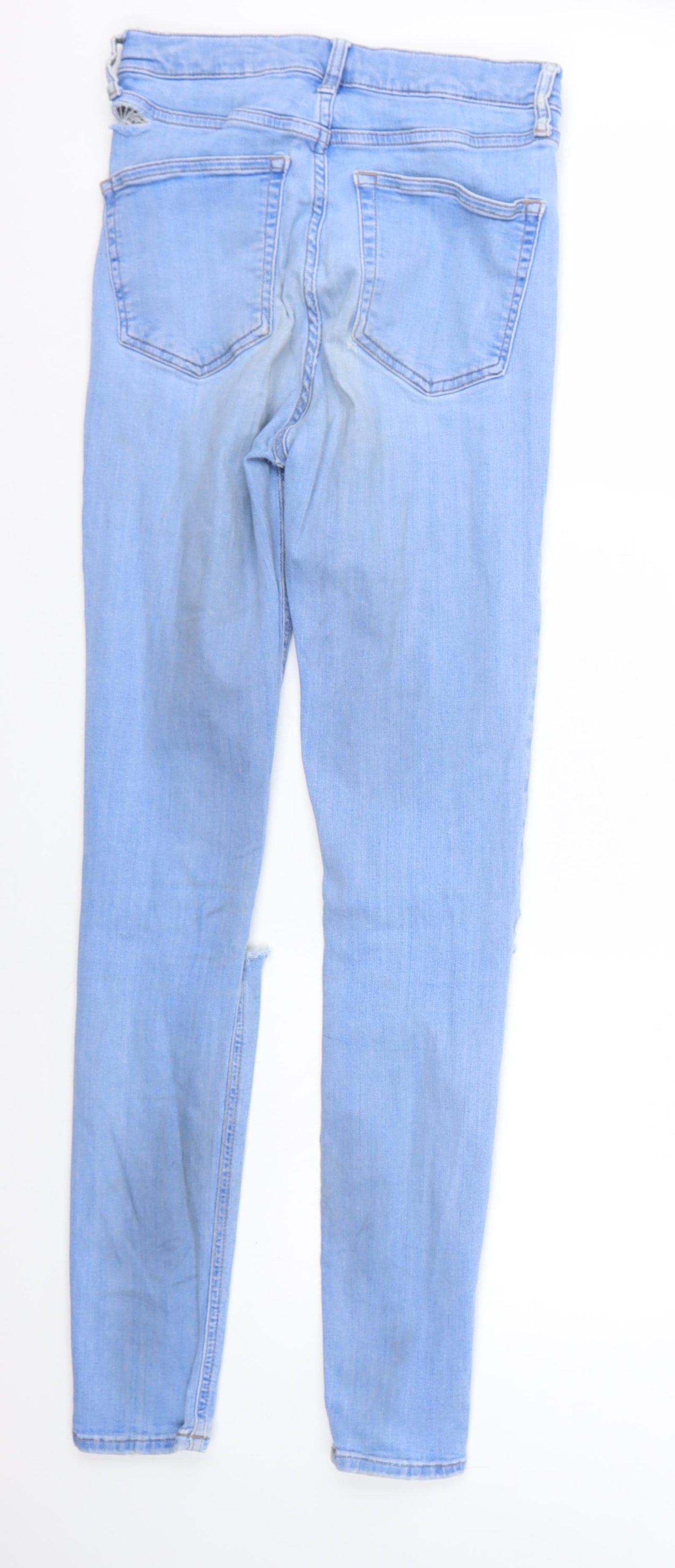Topshop Womens Blue   Skinny Jeans Size 28 L30 in