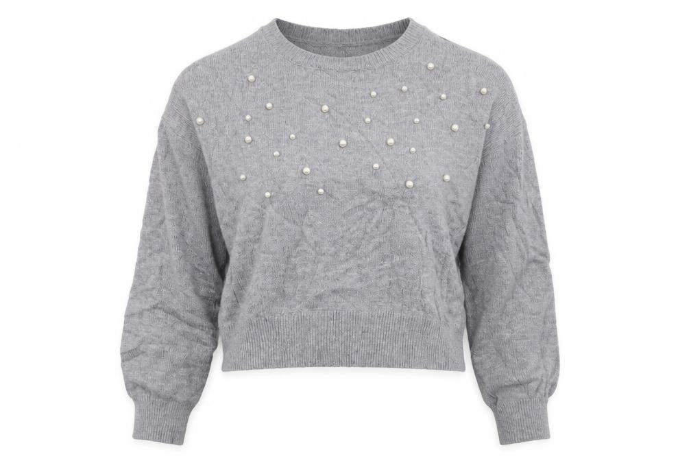 H&M Womens Grey   Pullover Jumper Size M