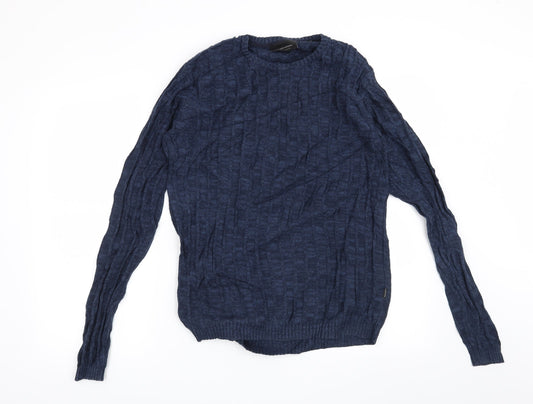 Tailored Originals Mens Blue   Pullover Jumper Size M