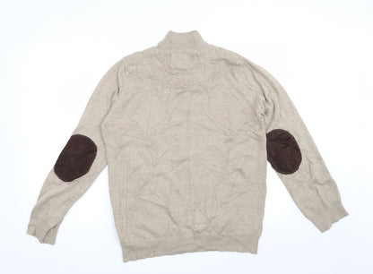 Back view of Officers Club men’s beige jumper, size L