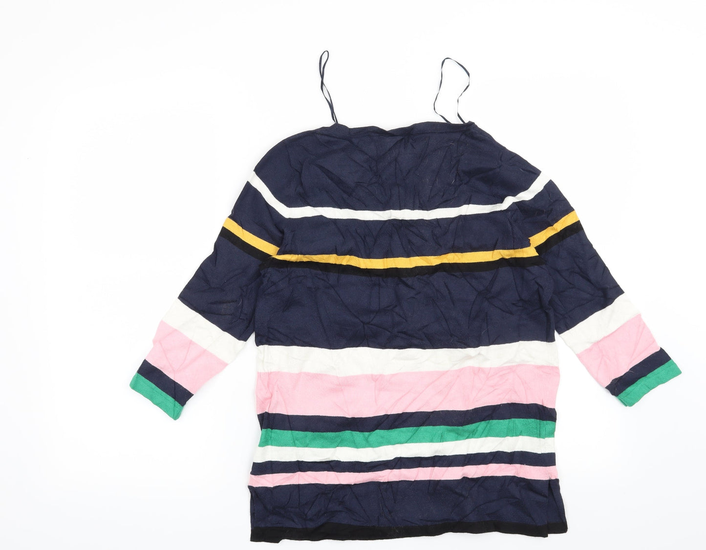 F&F Womens Blue Striped  Pullover Jumper Size 8