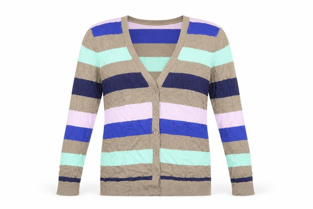 Gap Womens Brown Striped  Cardigan Jumper Size S