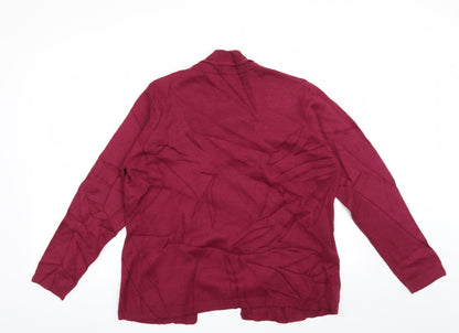 Back view of Julipa women’s red striped jumper, size UK 12