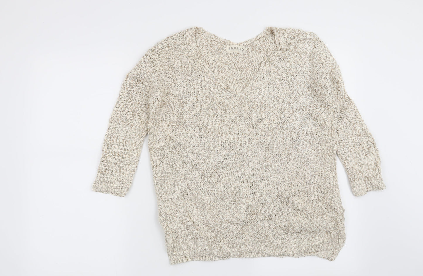 Marks and Spencer Womens Beige   Pullover Jumper Size 8