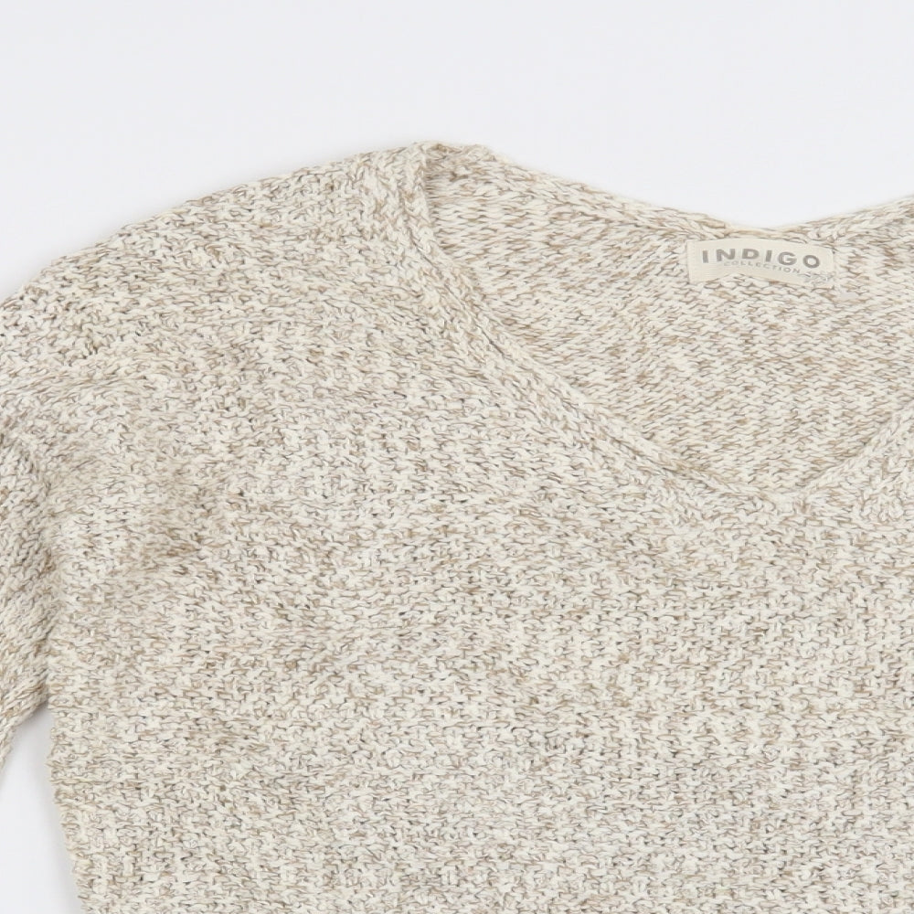 Marks and Spencer Womens Beige   Pullover Jumper Size 8