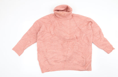 Additional front view of Mango women’s pink jumper, size S