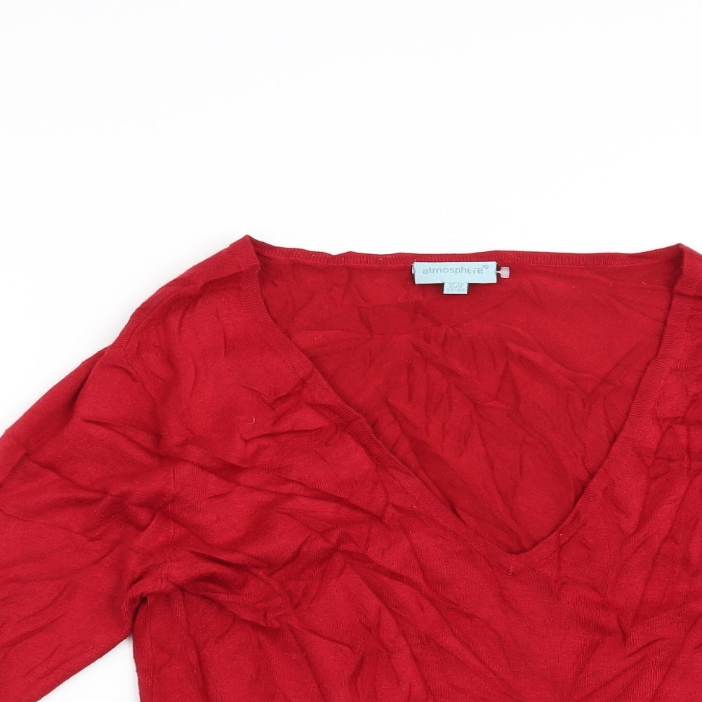 Atmosphere Womens Red   Pullover Jumper Size 10