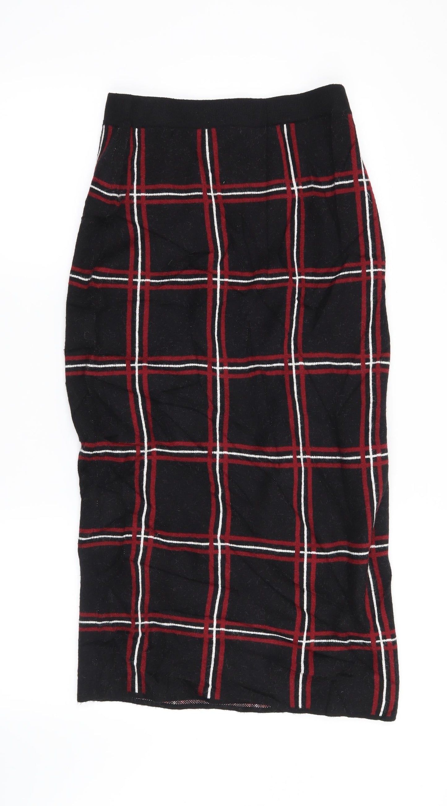 Tahari Womens Black Check  Straight & Pencil Skirt Size XS