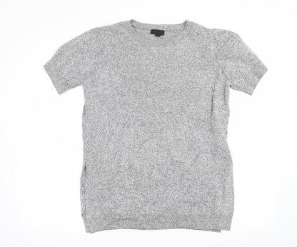 Additional front view of Topshop women’s grey jumper, size UK 12
