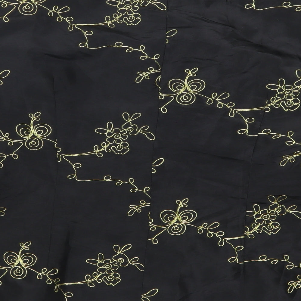 ISL Womens Black Geometric  Jacket  Size XL