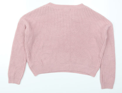 Back view of Forever 21 women’s pink jumper, size M