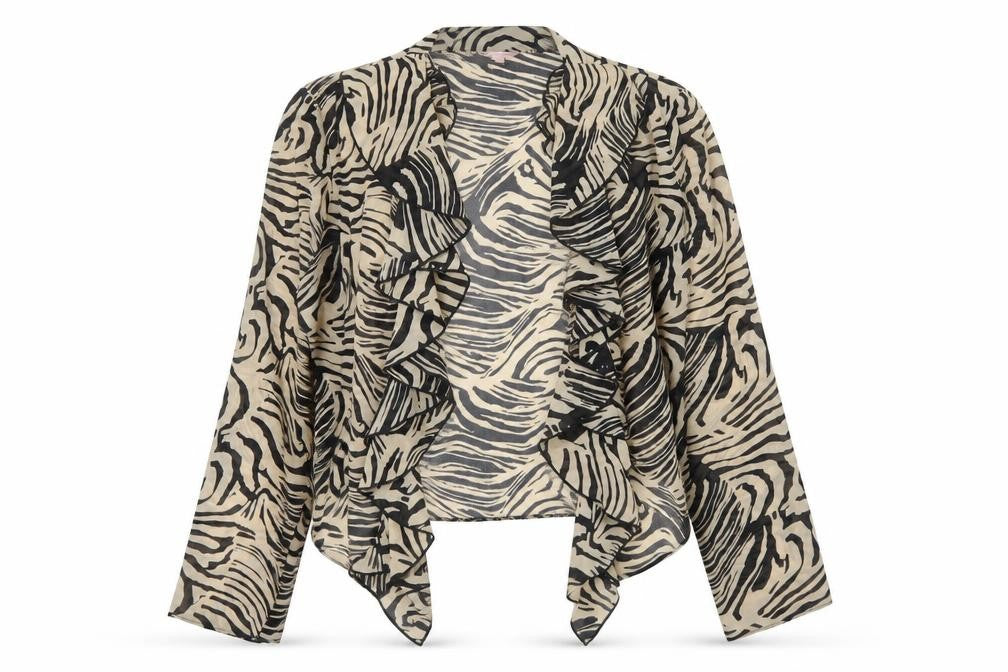 Per Una Womens Brown Animal Print  Jacket  Size 16  - Striped