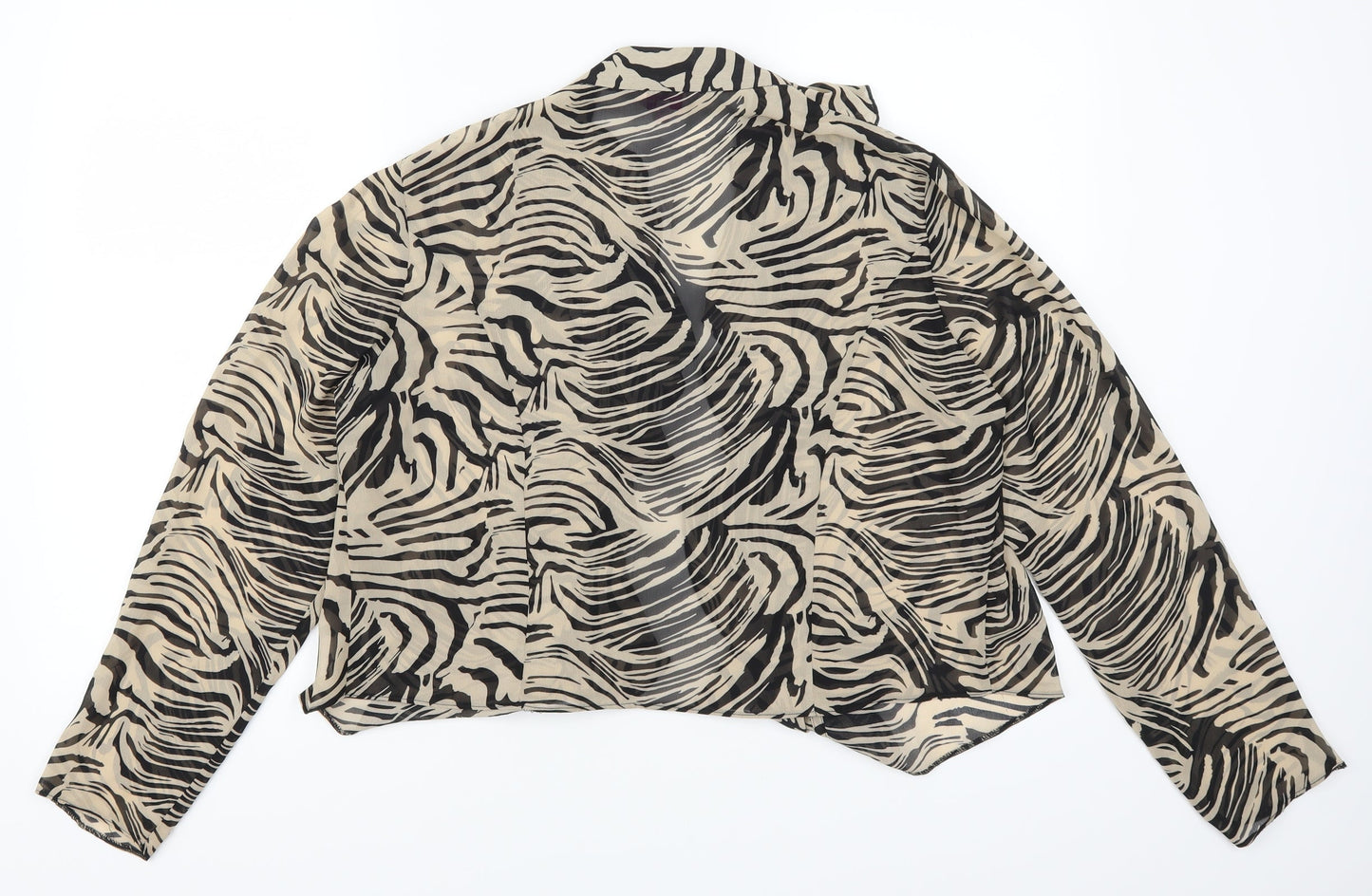 Per Una Womens Brown Animal Print  Jacket  Size 16  - Striped