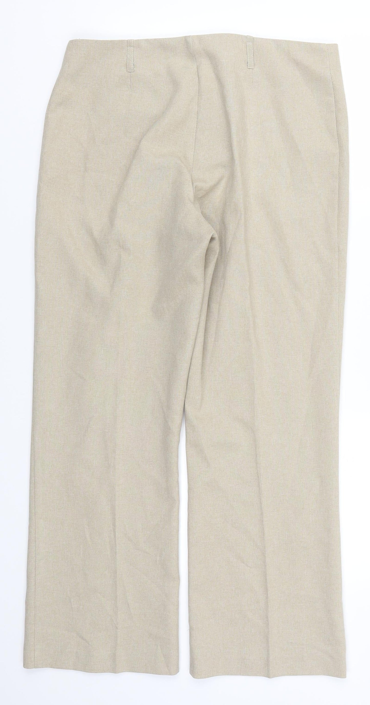 BHS Womens Beige   Trousers  Size 14 L25 in