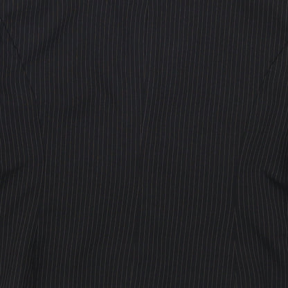 Brand and care label for George women’s black striped jacket suit jacket, size UK 14