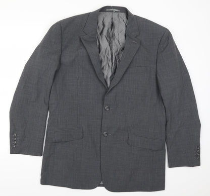 Additional front view of Skopes men’s grey jacket suit jacket, size 42