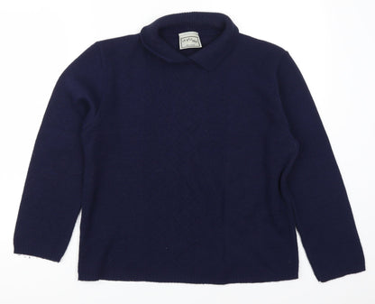Additional front view of In Stitches women’s blue jumper, size UK 6