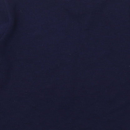 Brand and care label for In Stitches women’s blue jumper, size UK 6