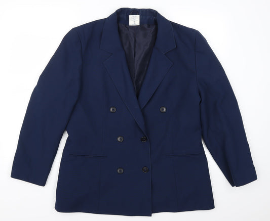 Amari Womens Blue   Jacket Suit Jacket Size 16