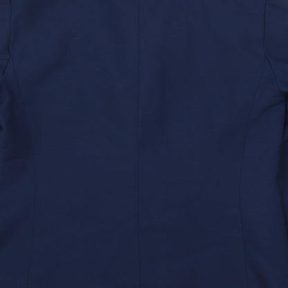Brand and care label for Amari women’s blue jacket suit jacket, size UK 16