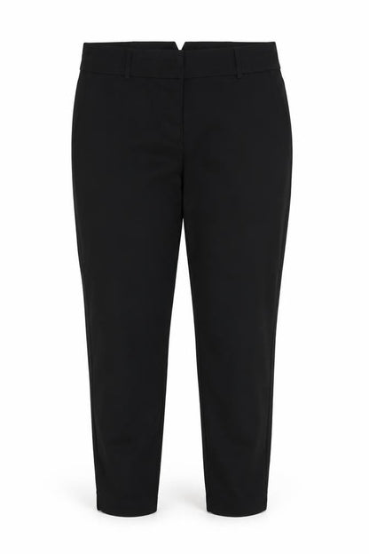 Front view of Papaya women’s black trousers, size UK 14, 26-inch leg
