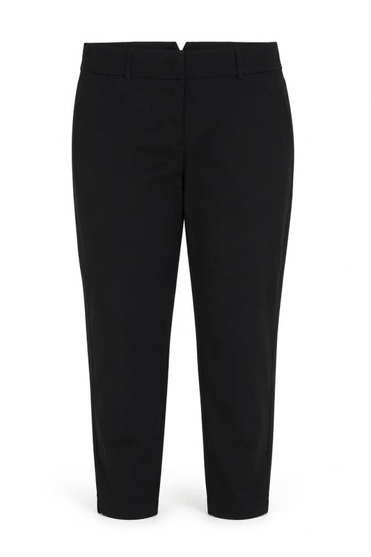 Front view of Papaya women’s black trousers, size UK 14, 26-inch leg