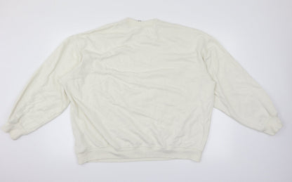 Back view of H&M women’s white jumper, size M