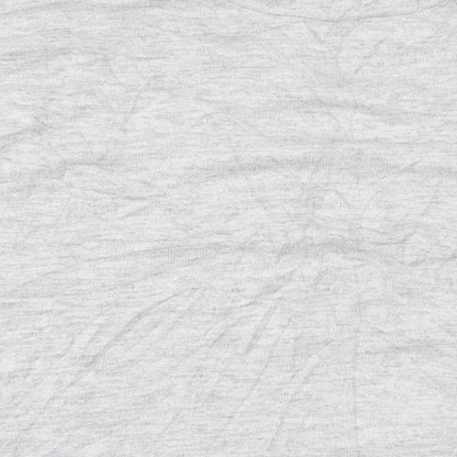 Brand and care label for H&M women’s grey basic t-shirt, size XS